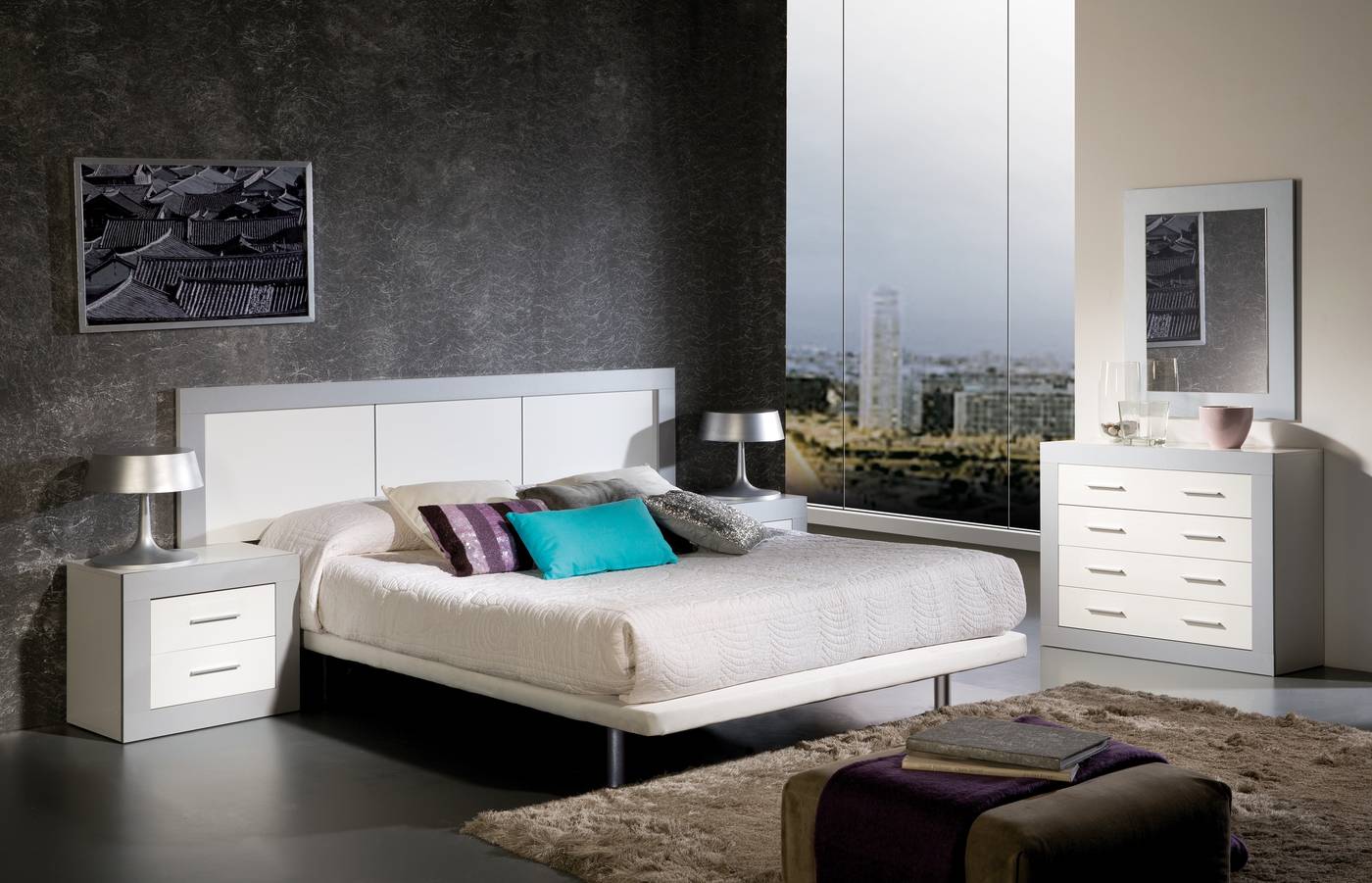 Oferta de Mueble Online » Dormitorio Moderno Online » Dormitorio Blanco
